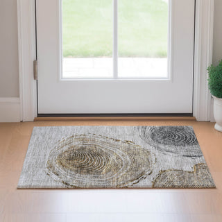 Piper Looms Mayfield Woodgrain AMF713 Taupe Machine Washable Area Rug Scatter Lifestyle Image Feature