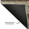 Piper Looms Mayfield Southwest AMF714 Chocolate Machine Washable Area Rug Backing Image