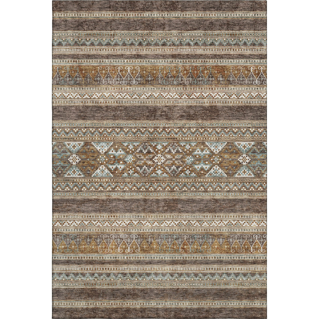 Piper Looms Mayfield Southwest AMF714 Chocolate Machine Washable Area Rug main image