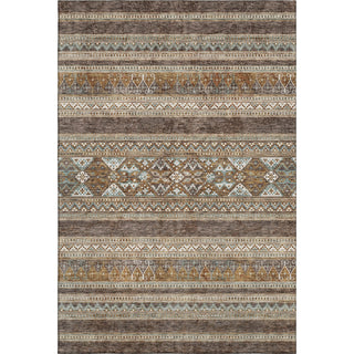 Piper Looms Mayfield Southwest AMF714 Chocolate Machine Washable Area Rug main image