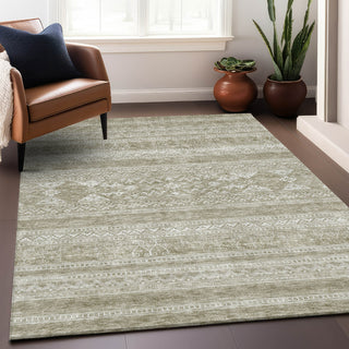 Piper Looms Mayfield Southwest AMF714 Khaki Machine Washable Area Rug Lifestyle Image Feature