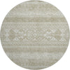 Piper Looms Mayfield Southwest AMF714 Khaki Machine Washable Area Rug Round Main Image