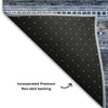 Piper Looms Mayfield Southwest AMF714 Navy Machine Washable Area Rug Backing Image