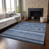Piper Looms Mayfield Southwest AMF714 Navy Machine Washable Area Rug Lifestyle Image Feature