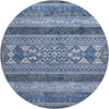 Piper Looms Mayfield Southwest AMF714 Navy Machine Washable Area Rug Round Main Image