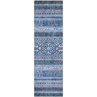 Piper Looms Mayfield Southwest AMF714 Navy Machine Washable Area Rug Runner Main Image