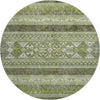 Piper Looms Mayfield Southwest AMF714 Olive Machine Washable Area Rug Round Main Image