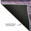 Piper Looms Mayfield Southwest AMF714 Purple Machine Washable Area Rug Backing Image