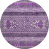 Piper Looms Mayfield Southwest AMF714 Purple Machine Washable Area Rug Round Main Image