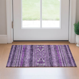 Piper Looms Mayfield Southwest AMF714 Purple Machine Washable Area Rug Scatter Lifestyle Image Feature