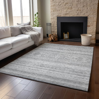 Piper Looms Mayfield Southwest AMF714 Silver Machine Washable Area Rug Lifestyle Image Feature