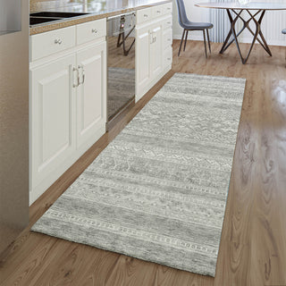 Piper Looms Mayfield Southwest AMF714 Silver Machine Washable Area Rug Runner Lifestyle Image Feature