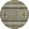 Piper Looms Mayfield Southwest AMF714 Taupe Machine Washable Area Rug Round Main Image
