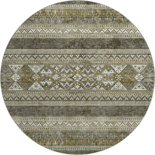 Piper Looms Mayfield Southwest AMF714 Taupe Machine Washable Area Rug Round Main Image