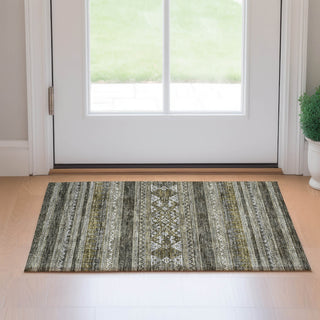 Piper Looms Mayfield Southwest AMF714 Taupe Machine Washable Area Rug Scatter Lifestyle Image Feature