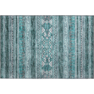 Piper Looms Mayfield Southwest AMF714 Teal Machine Washable Area Rug Scatter Main Image