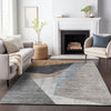 Piper Looms Mayfield Art Deco AMF715 Taupe Machine Washable Area Rug Lifestyle Image Feature