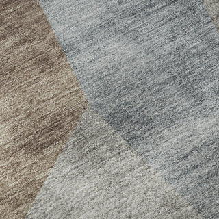 Piper Looms Mayfield Art Deco AMF715 Taupe Machine Washable Area Rug Swatch Image