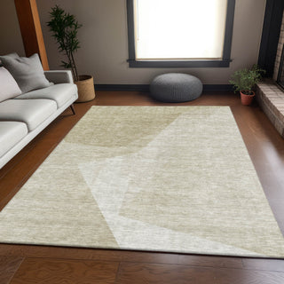 Piper Looms Mayfield Art Deco AMF716 Beige Machine Washable Area Rug Lifestyle Image Feature
