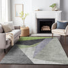 Piper Looms Mayfield Art Deco AMF716 Sage Machine Washable Area Rug Lifestyle Image Feature