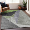 Piper Looms Mayfield Art Deco AMF716 Sage Machine Washable Area Rug Lifestyle Image Feature