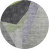 Piper Looms Mayfield Art Deco AMF716 Sage Machine Washable Area Rug Round Main Image
