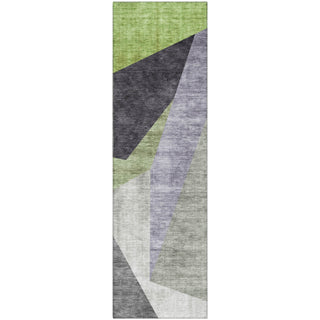 Piper Looms Mayfield Art Deco AMF716 Sage Machine Washable Area Rug Runner Main Image
