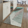 Piper Looms Mayfield Art Deco AMF716 Teal Machine Washable Area Rug Runner Lifestyle Image Feature