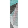 Piper Looms Mayfield Art Deco AMF716 Teal Machine Washable Area Rug Runner Main Image