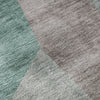 Piper Looms Mayfield Art Deco AMF716 Teal Machine Washable Area Rug Swatch Image