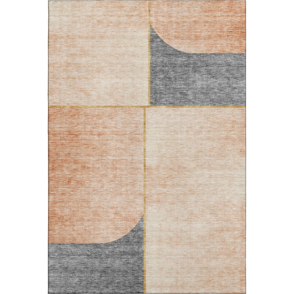 Piper Looms Mayfield Art Deco AMF717 Coral Machine Washable Area Rug main image
