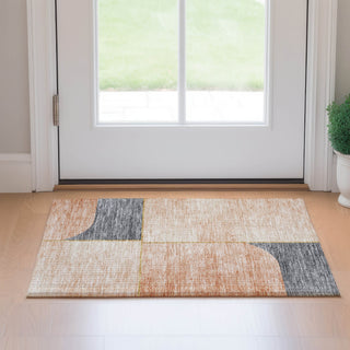 Piper Looms Mayfield Art Deco AMF717 Coral Machine Washable Area Rug Scatter Lifestyle Image Feature