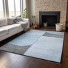 Piper Looms Mayfield Art Deco AMF717 Sky Machine Washable Area Rug Lifestyle Image Feature