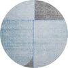 Piper Looms Mayfield Art Deco AMF717 Sky Machine Washable Area Rug Round Main Image