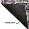 Piper Looms Mayfield Modern AMF718 Eggplant Machine Washable Area Rug Backing Image