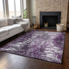 Piper Looms Mayfield Modern AMF718 Eggplant Machine Washable Area Rug Lifestyle Image Feature