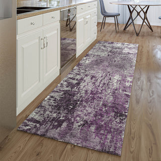 Piper Looms Mayfield Modern AMF718 Eggplant Machine Washable Area Rug Runner Lifestyle Image Feature