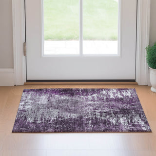Piper Looms Mayfield Modern AMF718 Eggplant Machine Washable Area Rug Scatter Lifestyle Image Feature