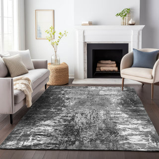 Piper Looms Mayfield Modern AMF718 Gray Machine Washable Area Rug Lifestyle Image Feature