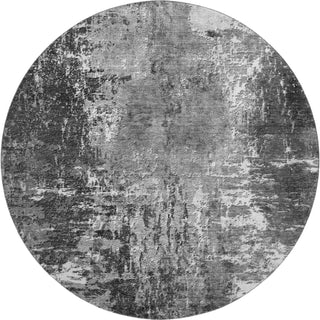 Piper Looms Mayfield Modern AMF718 Gray Machine Washable Area Rug Round Main Image