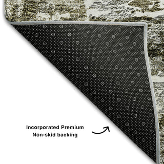 Piper Looms Mayfield Modern AMF718 Taupe Machine Washable Area Rug Backing Image