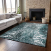 Piper Looms Mayfield Modern AMF718 Teal Machine Washable Area Rug Lifestyle Image Feature