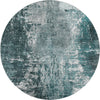 Piper Looms Mayfield Modern AMF718 Teal Machine Washable Area Rug Round Main Image