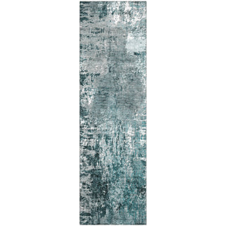 Piper Looms Mayfield Modern AMF718 Teal Machine Washable Area Rug Runner Main Image