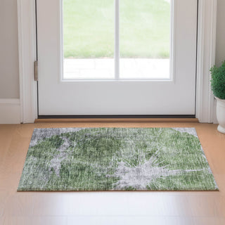 Piper Looms Mayfield Abstract AMF719 Aloe Machine Washable Area Rug Scatter Lifestyle Image Feature