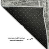 Piper Looms Mayfield Abstract AMF719 Gray Machine Washable Area Rug Backing Image