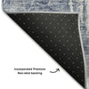Piper Looms Mayfield Abstract AMF719 Navy Machine Washable Area Rug Backing Image