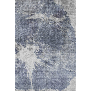 Piper Looms Mayfield Abstract AMF719 Navy Machine Washable Area Rug main image