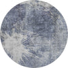 Piper Looms Mayfield Abstract AMF719 Navy Machine Washable Area Rug Round Main Image