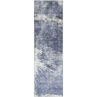 Piper Looms Mayfield Abstract AMF719 Navy Machine Washable Area Rug Runner Main Image